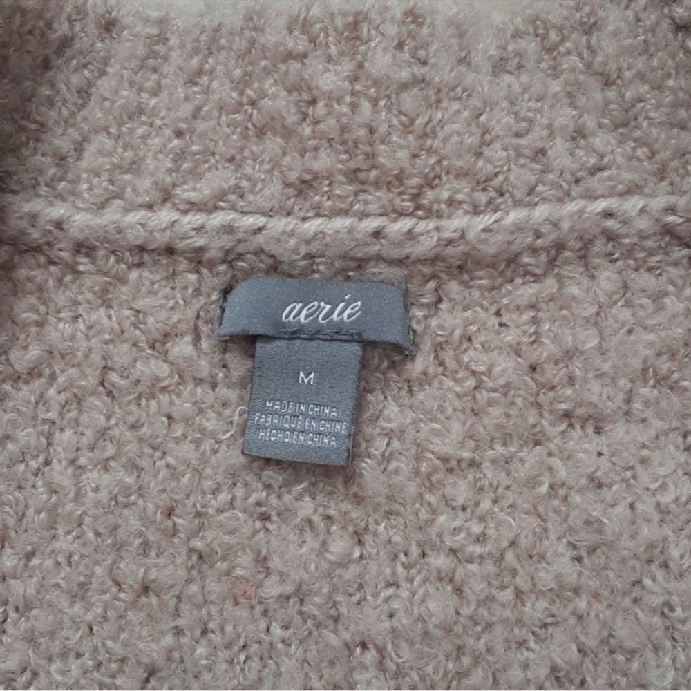 aerie Plush Crewneck Sweater in Light Mauve - Picture 3 of 6
